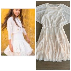 Mia Joy Meg dress ruffle skirt, mesh top